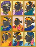 Untitled by Thota Vaikuntam, Acrylic on canvas, sold Dec 2023