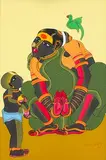 Untitled by Thota Vaikuntam, Acrylic on canvas, sold Dec 2023