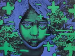 Untitled by T.V. Santhosh, 2016, Oil on canvas, sold Dec 2023