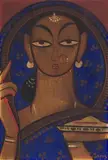 Untitled by Jamini Roy, Tempera on cardboard pasted on board, sold Sep 2023