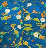 Autobiography of an Insect in the Lotus Pond by A. Ramachandran, 2000, Oil on canvas, sold Sep 2023