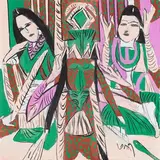 Untitled by K. G. Subramanyan, Gouache on board, sold Sep 2023