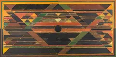 Earth by S. H. Raza, Acrylic on canvas, sold Sep 2023