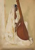 Untitled by B. Prabha, Oil on canvas, sold Sep 2023