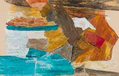 Untitled by Ram Kumar, 2001, Acrylic on paper, sold Sep 2023