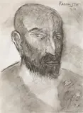 Prophet by Akbar Padamsee, 2011, Oil on canvas board, sold Sep 2023