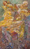 Rearview by Krishen Khanna, Oil on canvas, sold Sep 2023