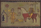 Rupa Katha by Jamini Roy, Tempera on card, sold Jun 2023