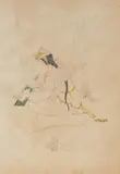 Untitled by Asit Kumar Haldar, Watercolour and pencil on paper, sold Jun 2023
