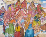 Untitled by Madhav Satwalekar, Oil on canvas, sold Jun 2023