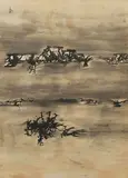 Untitled by Vasudeo S. Gaitonde, Ink on paper, sold Jun 2023
