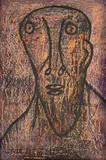 Untitled by F. N. Souza, Mixed media on Masonite, sold Jun 2023