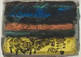 Untitled (Bull, Tehran Series) by M. F. Husain, Gouache and ink on paper, sold Jun 2023