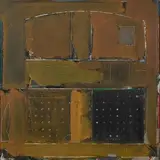 Darshan - I by Prabhakar M Kolte, 1994, Mixed media on board pasted on mount board, sold Jun 2023