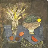 Still-Life by Badri Narayan, Watercolour and pen and ink on paper, sold Jun 2023