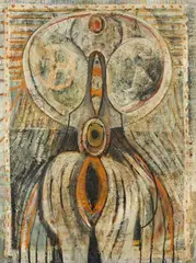 Untitled by Avinash Chandra, Oil and encaustic on canvas, sold Jun 2023