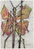 Untitled (Insect) by F. N. Souza, 1955, Oil and graphite on paper, sold Jun 2023