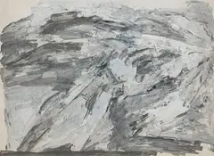 Untitled by Ram Kumar, Acrylic on paper, sold Jun 2023