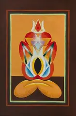 Untitled by Ghulam Rasool Santosh, Acrylic on canvas, sold Jun 2023