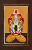 Untitled by Ghulam Rasool Santosh, Acrylic on canvas, sold Jun 2023