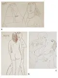 Untitled by F. N. Souza, Pen and ink on paper, sold Jun 2023