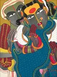 Untitled by Thota Vaikuntam, Acrylic on canvas board, sold Jun 2023