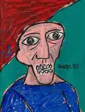 Untitled by F. N. Souza, Acrylic on paper, sold Jun 2023