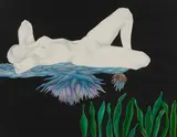 Presence I by Vasundhara Tewari Broota, Printing ink and oil on paper, sold Jun 2023