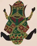 Medo Ki Mata (Gond Art) by Jangarh Singh Shyam, 1989, Acrylic on paper, sold Jun 2023