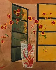 Untitled by Krishen Khanna, Watercolour and gouache on paper, sold Mar 2023