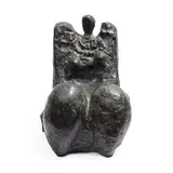 Queen Relaxing by Prodosh Das Gupta, 1986, Bronze, sold Mar 2023