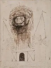 Untitled by Himmat Shah, Pen and ink on paper, sold Mar 2023