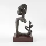 Lady with Plant by Sankho Chaudhuri, Bronze, sold Mar 2023