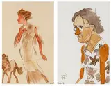 Untitled by K. G. Subramanyan, Watercolour on paper, sold Mar 2023