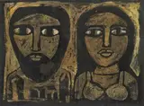 Untitled by Badri Narayan, Mixed media on paper, sold Mar 2023
