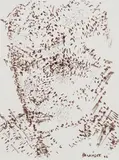 Untitled by Akbar Padamsee, Ink on paper, sold Mar 2023