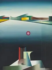 Untitled by Mohan Sharma, Oil on canvas, sold Mar 2023