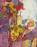 Untitled (Still Life) by Sakti Burman, Oil on canvas, sold Mar 2023
