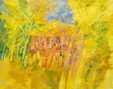 Merry Go Round by Sakti Burman, Oil on canvas, offered Mar 2023