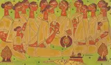 Untitled by A. A. Almelkar, Gouache on cardboard, sold Mar 2023