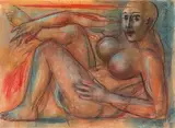 Untitled by Dhruva Mistry, Mixed media on paper pasted on mount board, sold Mar 2023