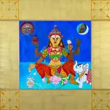 Untitled by K. Laxma Goud, Acrylic and 24 karat gold foil on canvas, offered Mar 2023