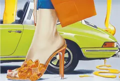 Targa and Honey by Heiner Meyer, 2021, Giclée, Siebdruck und Lack, sold Sep 2024