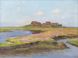 Hallig im Pfingstkleid by Amelie Ruths, 1936, Öl/Lw, sold Sep 2024