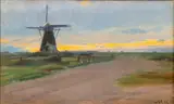 Alte Windmühle by Michael Ancher, 1888, Öl/Lw, sold Sep 2024