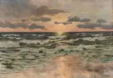 Sonnenglanz am Strand by Patrick von Kalckreuth, Öl/Lw, sold Sep 2024
