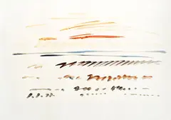 Herbstlandschaft by Siegward Sprotte, 1997, Eitempera/Ingres-Fabriano, sold Nov 2024