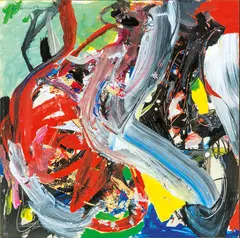 Komposition by Helmut Sturm, 1987, Acryl und Papier/Papier/Karton, sold Nov 2024