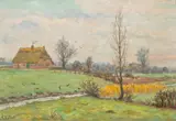 Vorfrühling by Ernst Wilhelm Eitner, Öl/Karton, sold Nov 2024