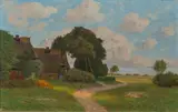 Dorf an der Ostsee by Paul Müller-Kaempff, Öl/Lw, sold Nov 2024